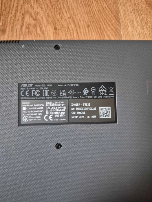 Laptop asus 14" cali x409fa-bv635 i3-10110u/4gb/256gb