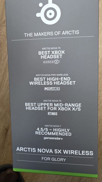 Słuchawki SteelSeries Arctis Nova 5X Wireless czarny