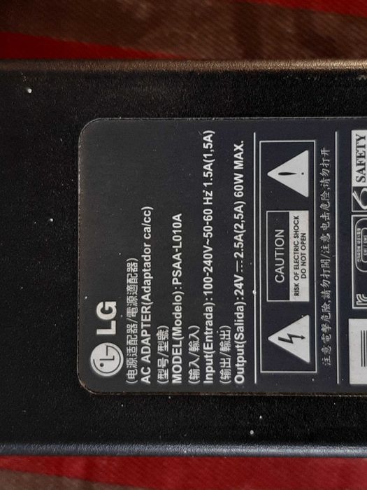 Transformador/cabo de ligar tv LG