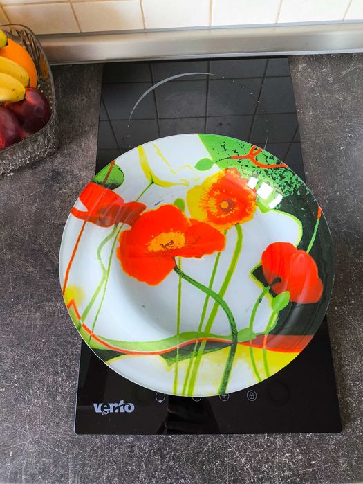 Блюдо кругле скляне діаметр 31 см