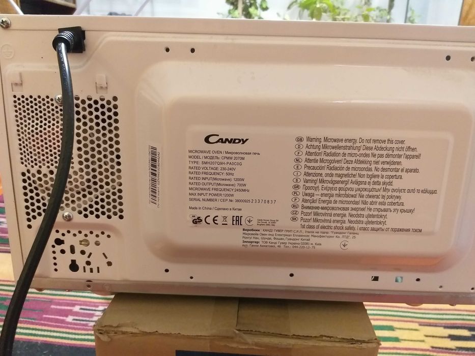 Мікрохвильова піч Candy