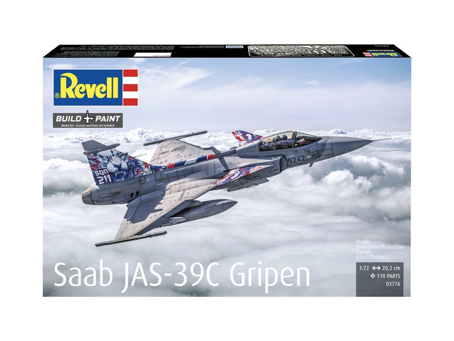 SAMOLOT model do sklejania 1/72 Revell 03776 SAAB JAS-39C GRIPEN