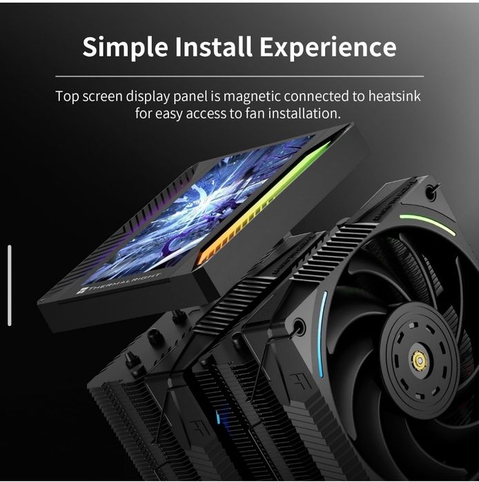Thermalright Peerless Assassin 120 Vision MAX ARGB BLACK 5" екран