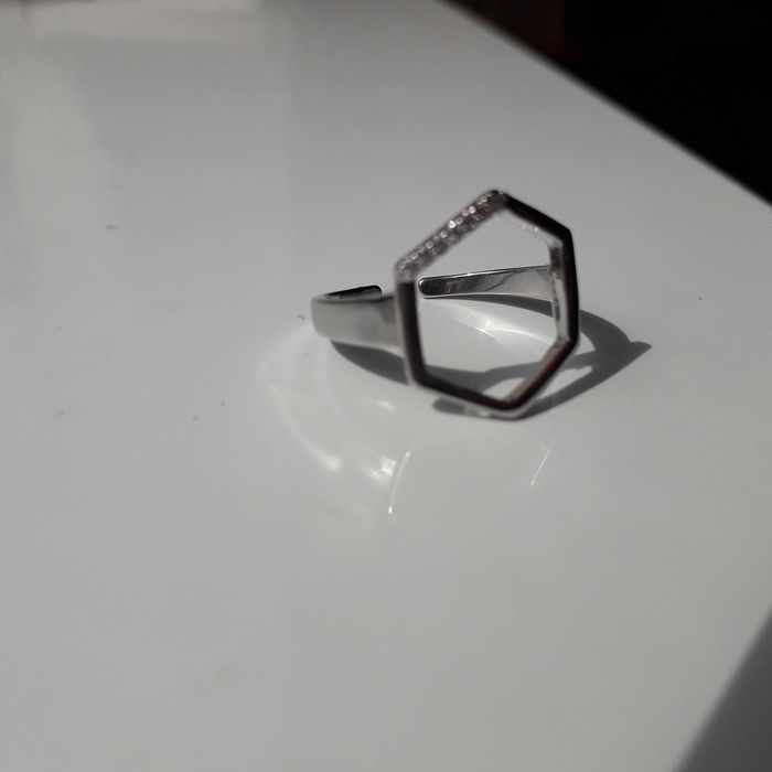 Каблучка, Кільце, Регульоване, Нержавіюча сталь+Фіоніти