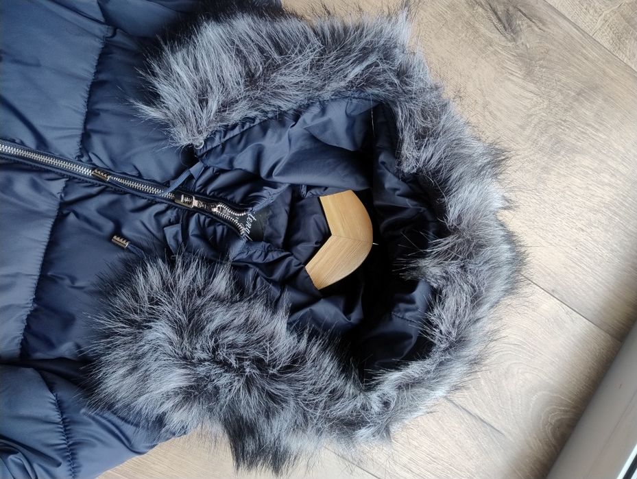 Zimowa kurtka kolor granatowy
