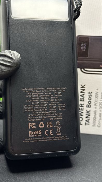 Потужний павербанк для ноутбука! Veger 56000 mAh 130W з гарантією