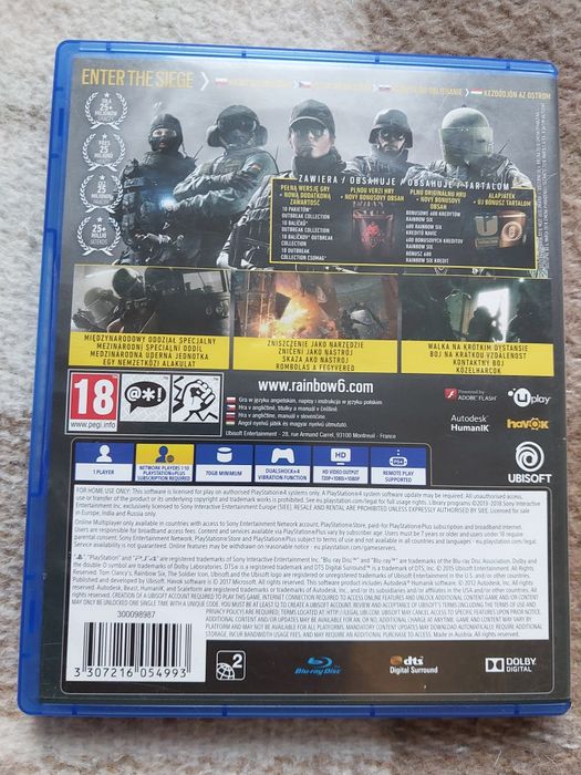 Rainbow six siege advanced edition ps4