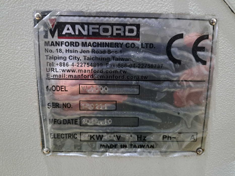 Centro de maquinação MANFORD VL1000 #FML5