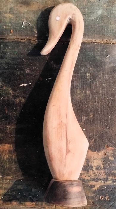 Estatueta Madeira Pato