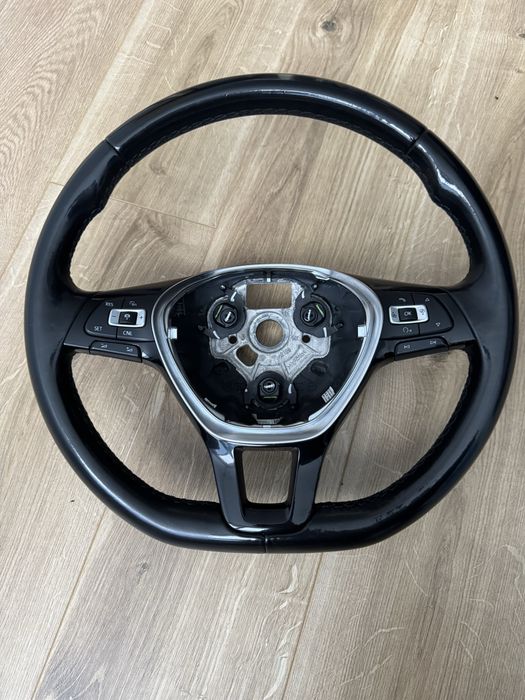 Кожаний мульті руль vw polo, jetta 6, passat, tiguan, touran: 2 800 грн ...