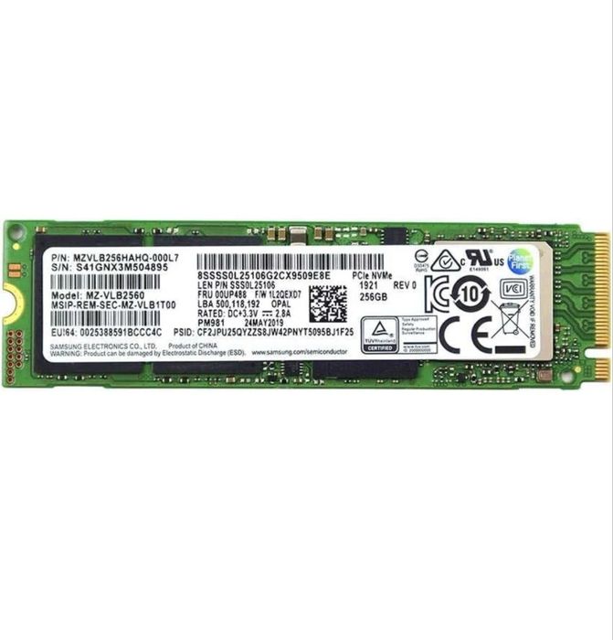 Ssd m2 NvMe PciE Samsung 256gb 2280 Original