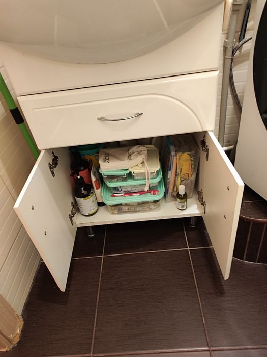 Тумба з умивальником 60см, раковина, ванна, душова.