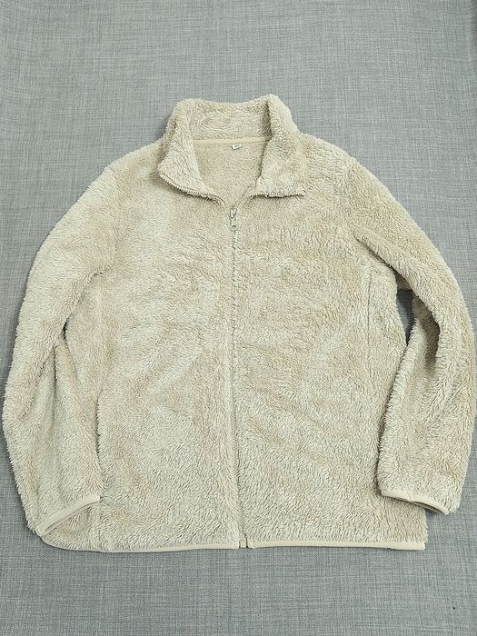 Bluza puchata teddy baranek Uniqlo M