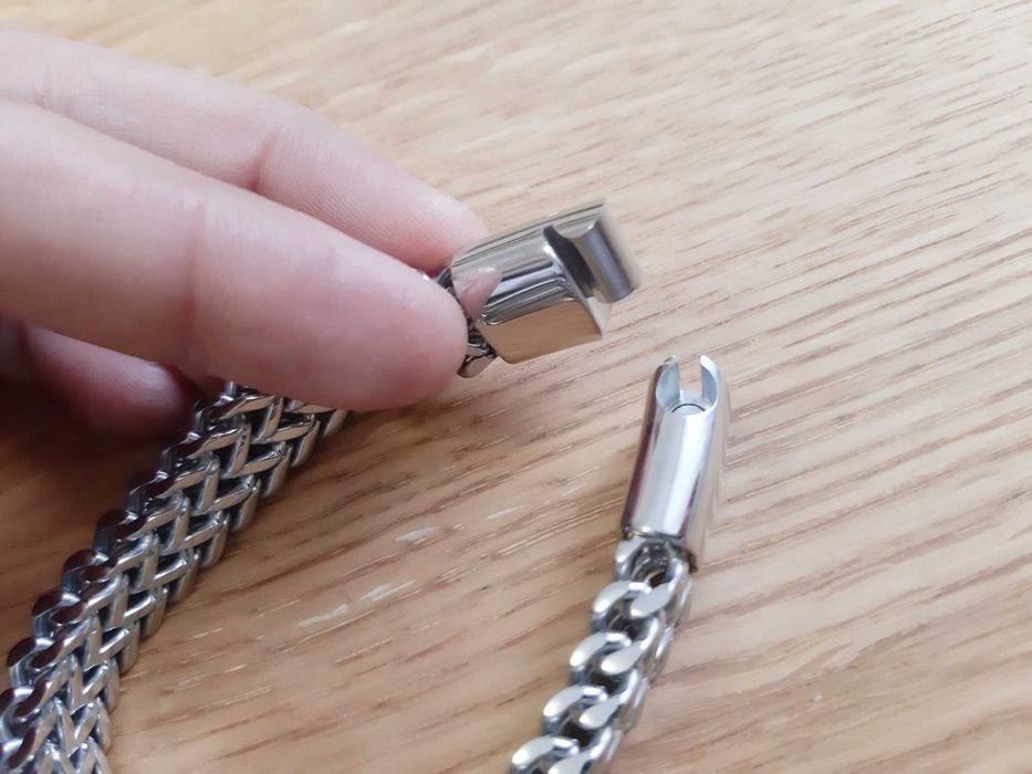 Мужской браслет из нержавеющей стали с магнитным замком