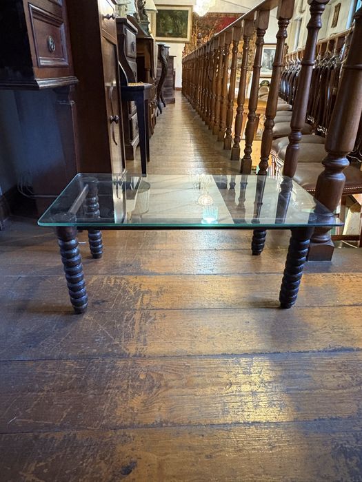 Mesa de apoio tampo em vidro