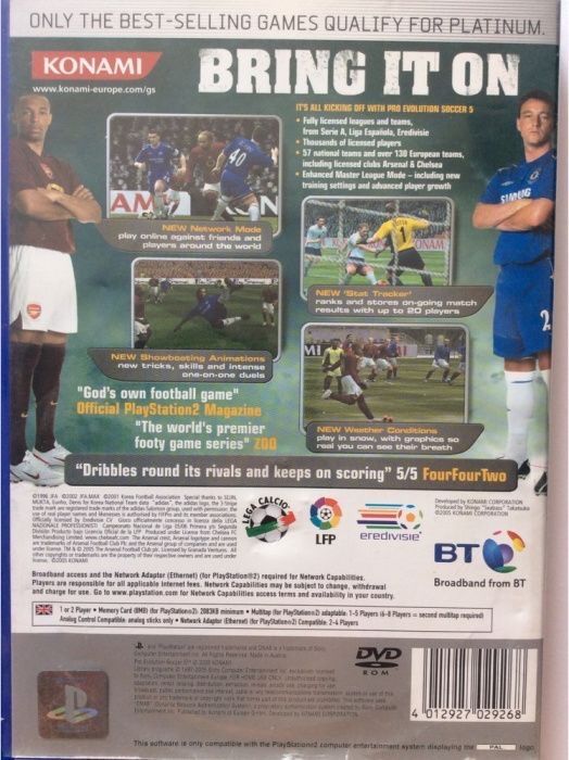 Pro Evolution Soccer 5 PS2 unikat