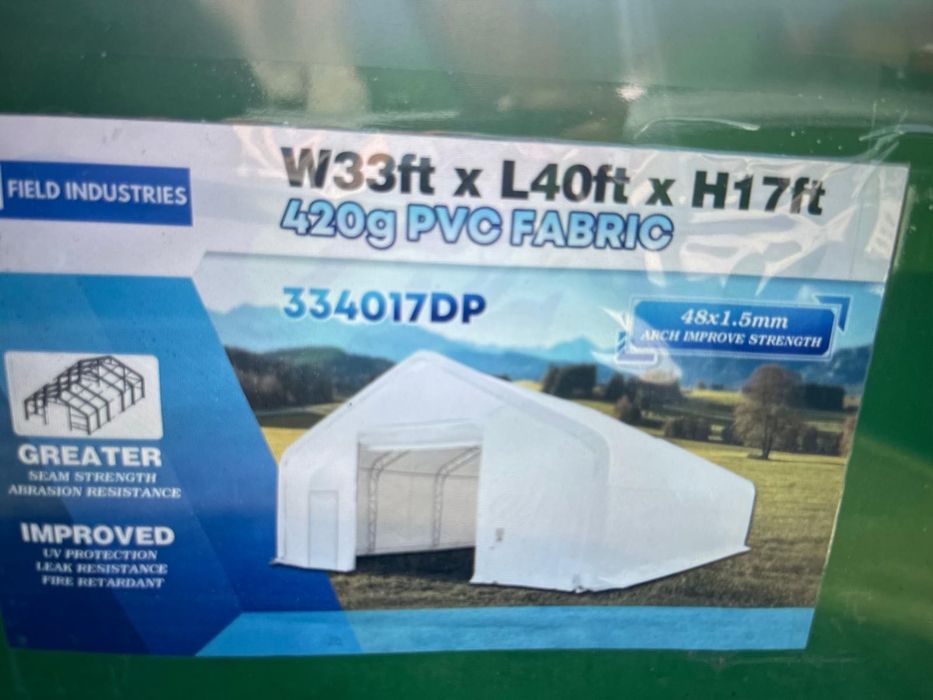 Nowa hala namiotowa magazynowa 10x12,2 m | 122 m² | PVC 420 g