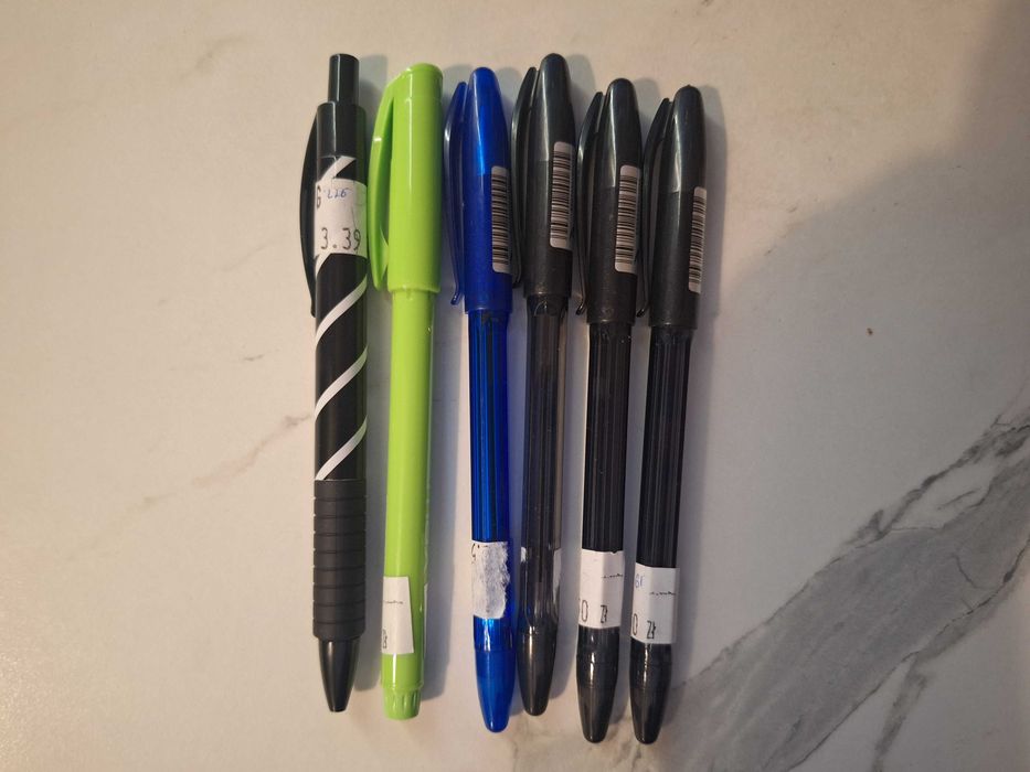 zestaw długopisów 6szt