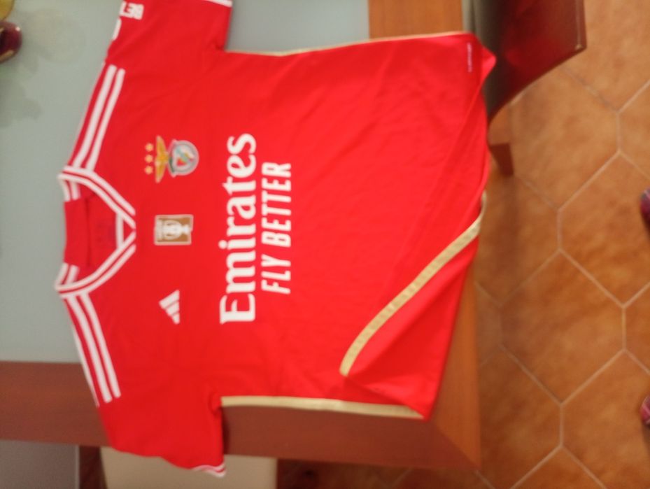 camisola 2023/2024 Benfica campeão 2022-2023  - Emirate Fly Better - Sagres - Tamanho M - NOVA