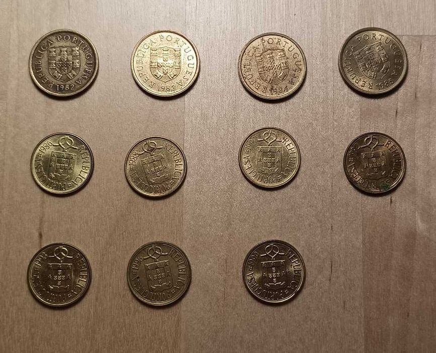 Moedas de 1 Escudo da Republica Portuguesa