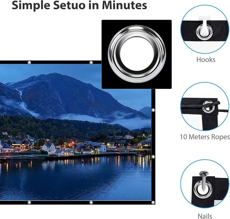 Ekran, materiał  projekcyjny do wyświetlenia filmów