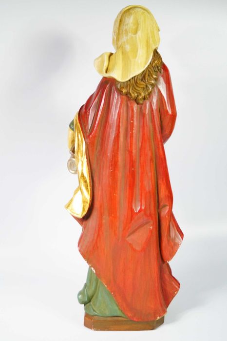 Święta Elżbieta Duża drewniana rzeźba figura polichromia