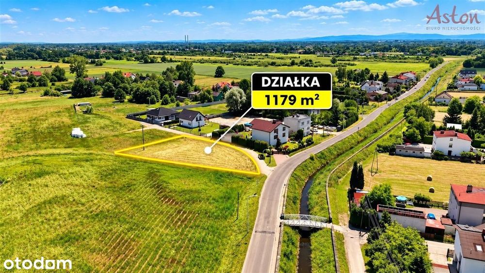 1179 m² | dom lub bliźniak | Mpzp | media