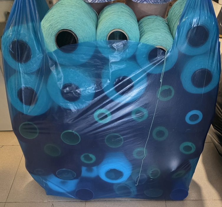 Linhas de tricô ou croché