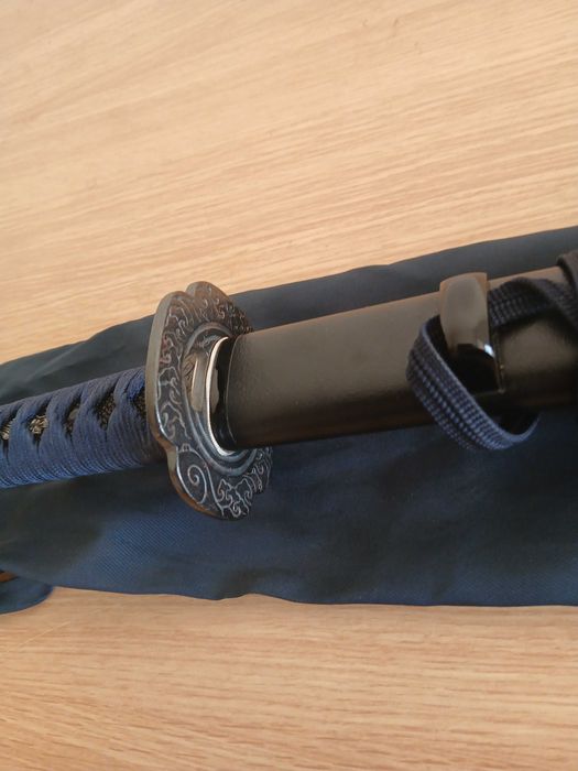 Iaito Minosaka Higo Koshirae de fabrico japonês (alumínio/zinco) com saco de transporte
