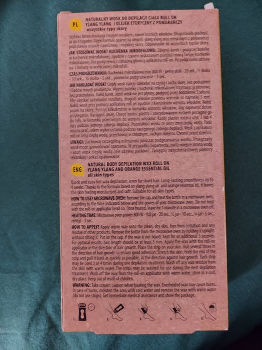 Tanita wosk do depilacji roll on nowy naturalny