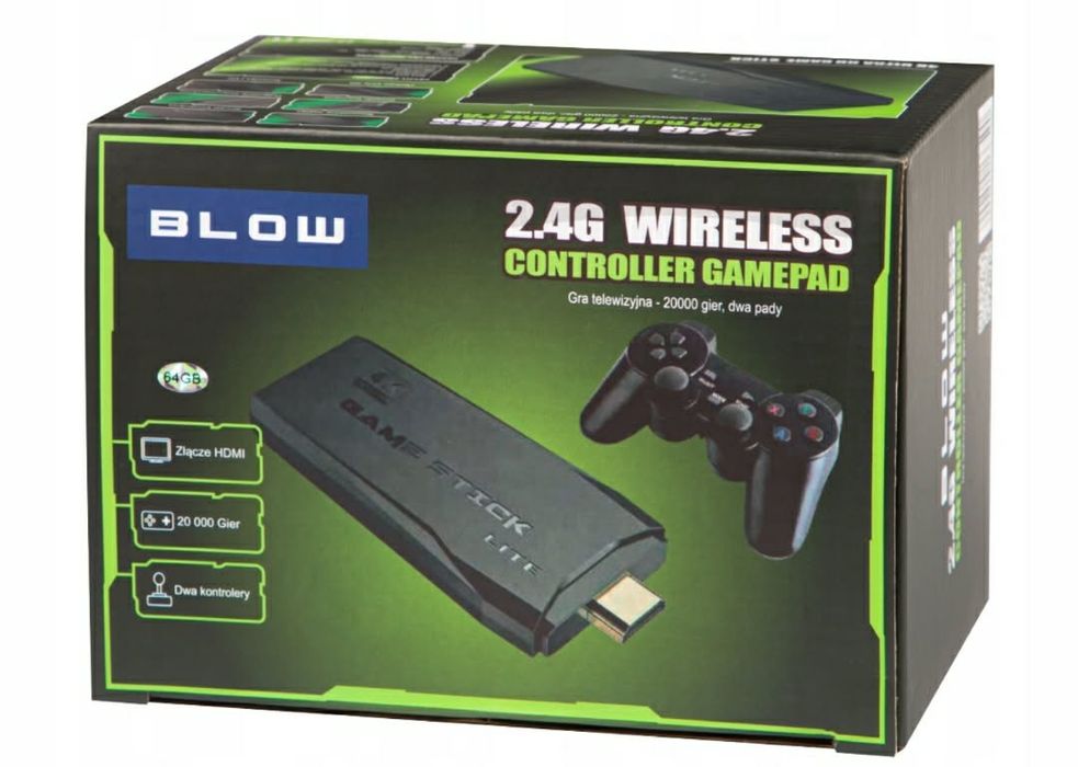 Gra Telewizyjna Mini Retro Konsola Hdmi Bezprzewodowa z 2 Pady Konsola