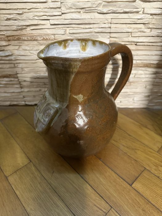 Stary duży dzban dzbanek ceramiczny 24cm