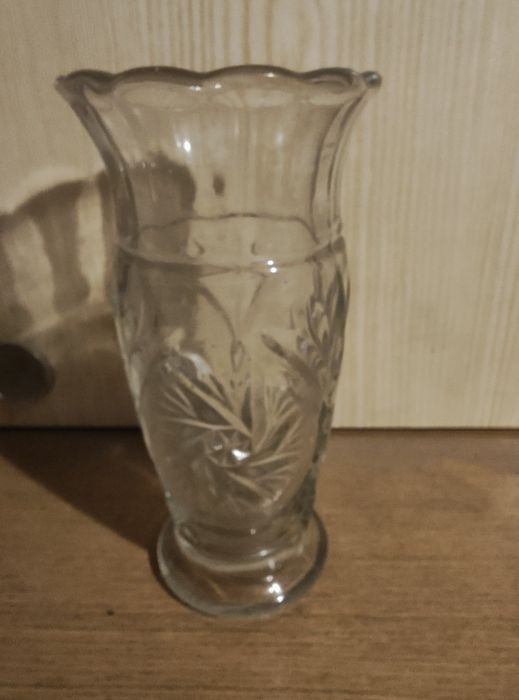 Wazon szklany krysztal