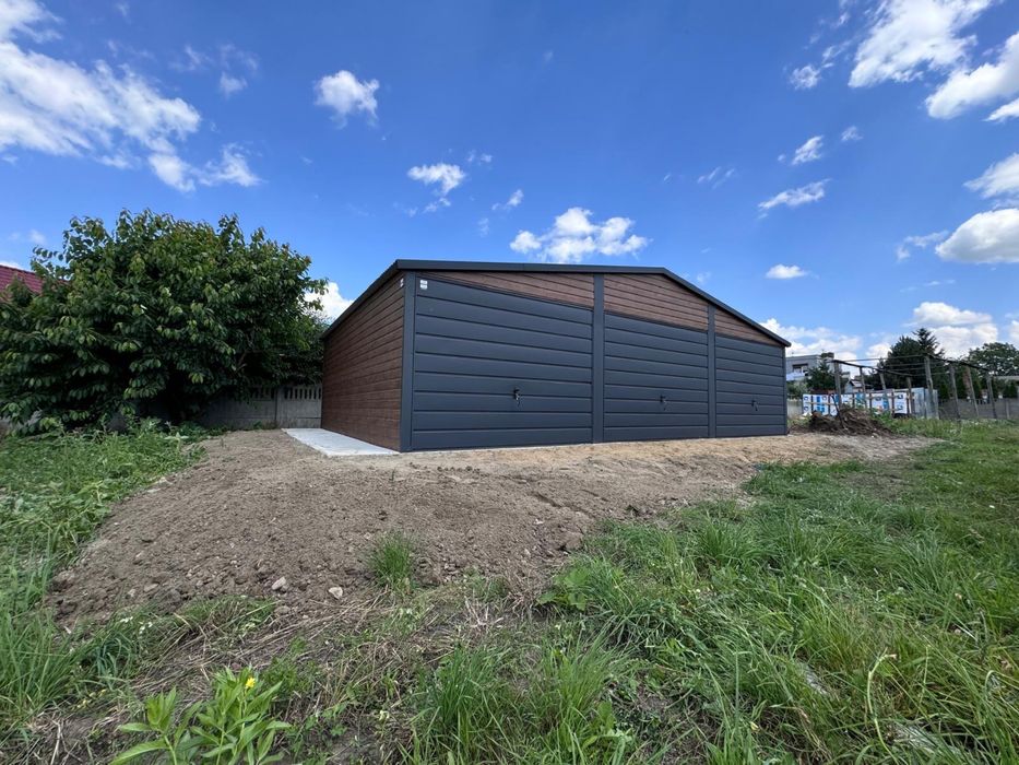 Garaż Blaszany drewnopodobny 9x6 9x5 8x6 8x5 12x6
