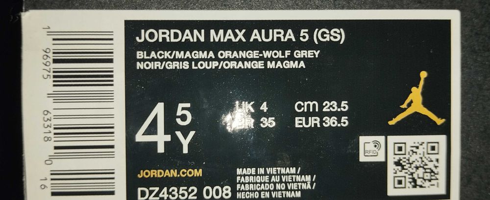 Ténis Jordan Max Aura nº 36.5