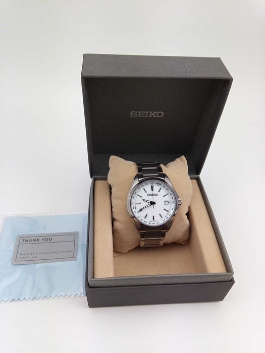 Японские часы Seiko Solar SBTM287 титан, радиоконтроль, сапфир, мировое время, Japan made