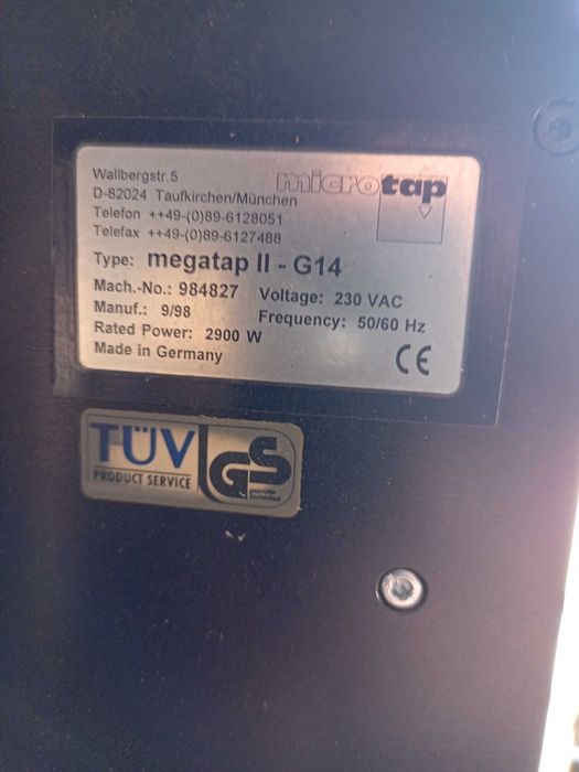 gwintownica micro/tap z imadłem pneumatycznym