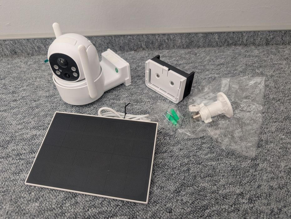 Kamera Solarna 4G MOERS LTE SIM obrotowa 4MP IP65 32G na budowę TUYA