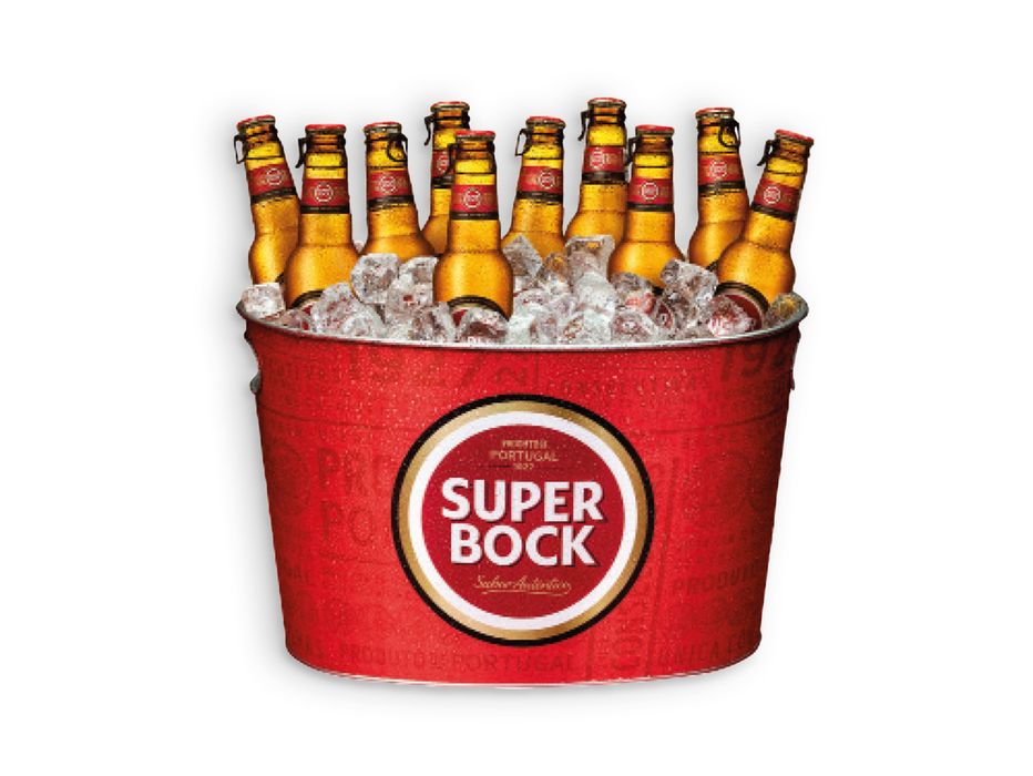 Balde metalico Super Bock
