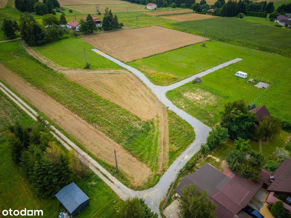 Działka budowlana 10 a - Dominikowice -1 km od Gorlic - Widok 2