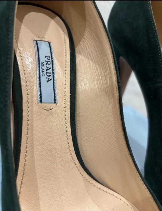 Prada shoes olive green