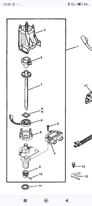 Distribuidor + bobine Mercruiser 3.0 Lx