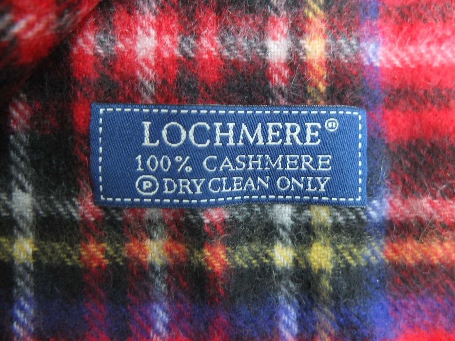 Szalik LOCHMERE 100% Kaszmir kratka 145x30