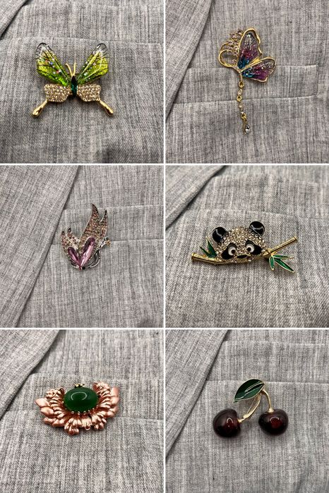 Брошки елегантні та кумедні