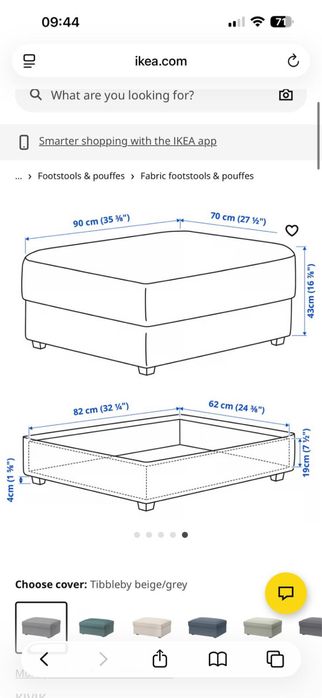 Sofa kivik ikea com repousa pes