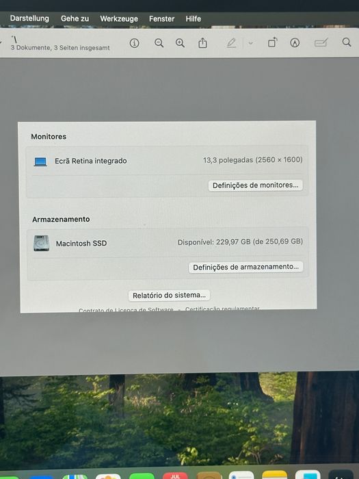 MacBook Pro 2019 13`- 8GB RAM - 256GB SSD - OS Seqoia