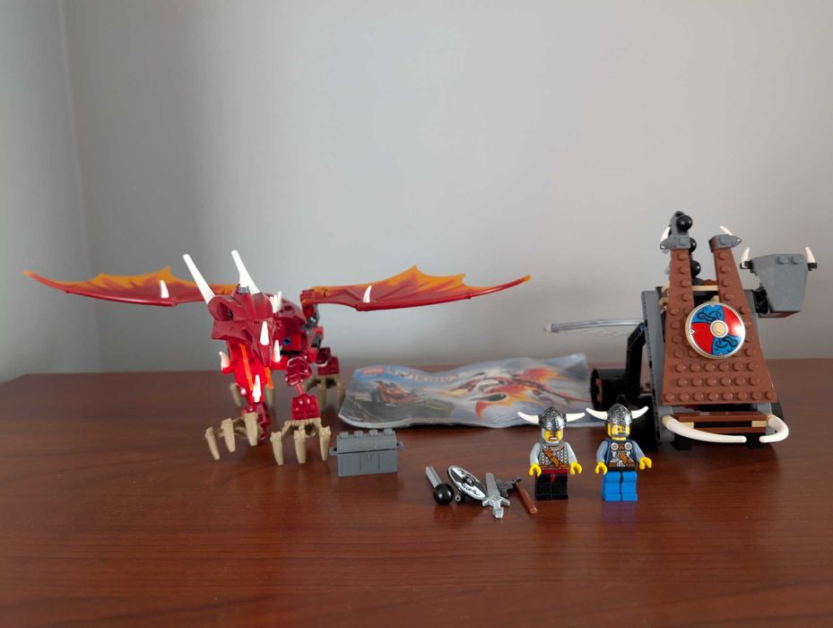Lego 7017 Katapulta Wikingów ze Smokiem