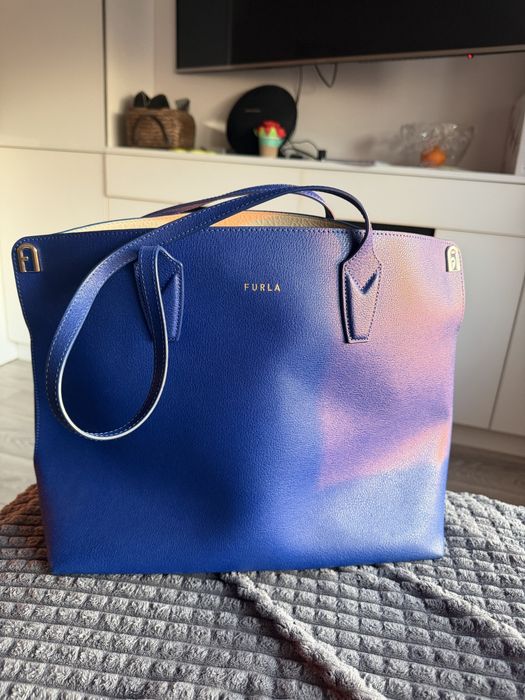 Сумка Furla шкіра електрик колір