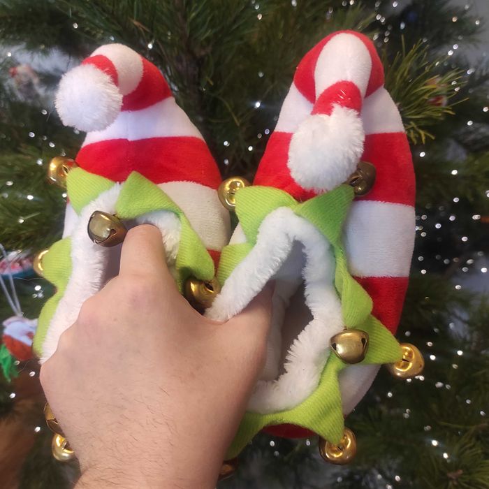 Тапочки эльфа новогодний костюм 24 размер
