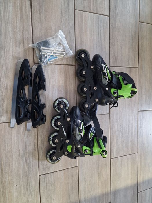 Łyżworolki, rolki, łyżwy 29-32, regulowane